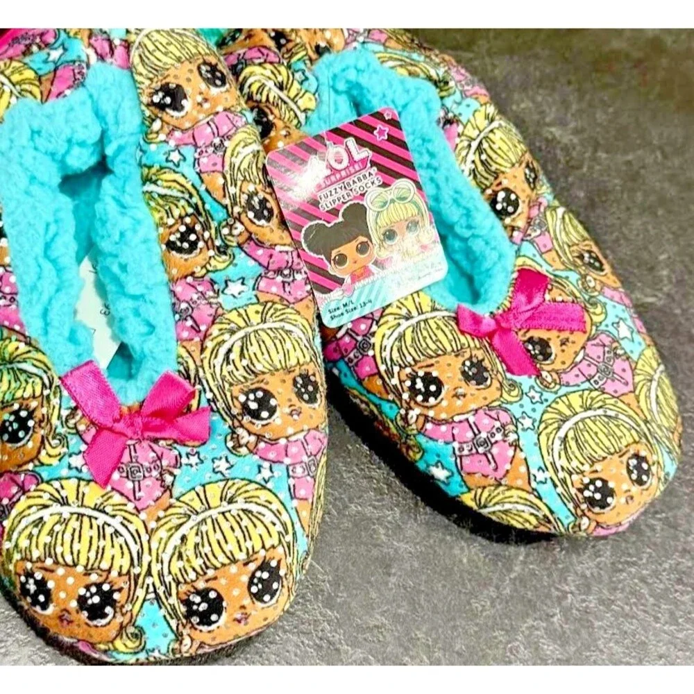 LOL Surprise Sleepwear Bundle Set Bathrobe Slippers GIRLS SIZE 6-6X LOT OF 2 NEW